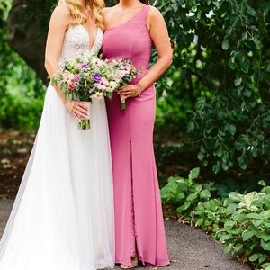 Hayley Paige Occasions Bridesmaid Dress 52153 - Size 8 (Fits like size Small 4)